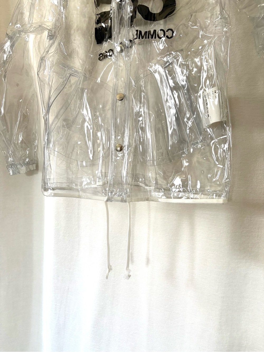 NWT Comme des Garçon PVC Transparent Coach Jacket size S - Picture 7 of 10